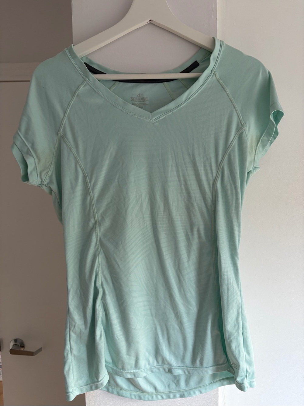 Light Aqua V-Neck Active Tee